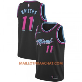 Maillot NBA Miami Heat Dion Waiters 11 2018-19 Nike City Edition Noir Swingman - Homme